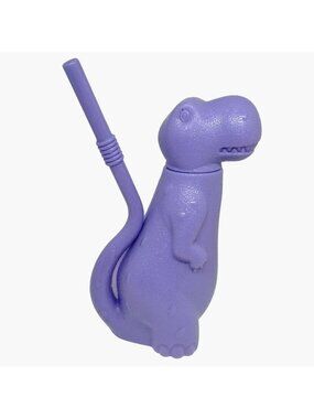 DIno Sippy Cup Purple Dinosaur Travel Mug Straw Lid